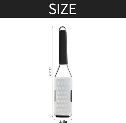 Cambom Cheese Grater Vegetable Shredder & Citrus Zester Lemon Zester for Parmesan Cheese, Vegetables, Zucchini, Nutmeg, Chocolate, Lemons, Hand Held Shredder Graters Stainless Steel Extra Coarse Blade