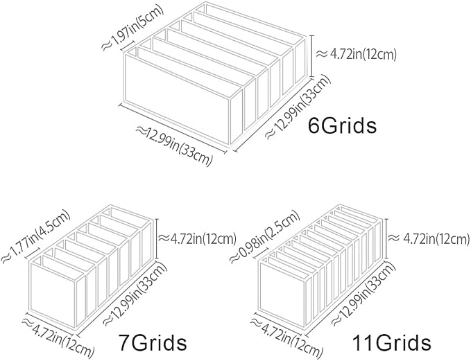 10 Pack Drawer Organizer for Bra, Underwear, Sock,Tie Foldable Closet Organizer Drawer Soft Fabric Dresser Drawer Divider Bins for Bra Underwear Socks Ties (10PCS Bra+Underware+Socks)