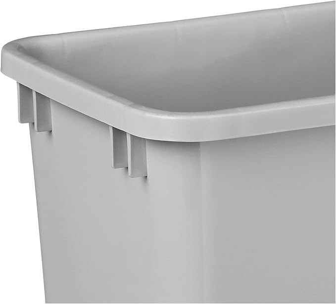 Hardware Resources Gray 50 Quart Plastic Waste Container