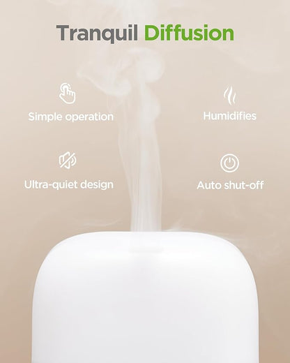 InnoGear 150ml Essential Oil Diffuser, 5-in-1 Diffusers for Home Scent 8 LED Color Aromatherapy Diffuser Air Desk Mini Humidifier Small Vaporizer Aroma Diffuser for Computer Laptop Office, Medium