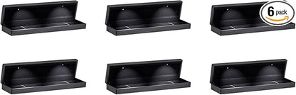 Allure - Luxury Bracelet Box With LED Light, Elegant Diamond Bracelet Case, For Unique Proposal, Engagement Or Wedding, Long Rectanglar Black Velvet Interior Jewelry Display Gift Box. 6 Boxes.