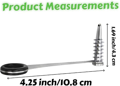 Stainless Steel Egg Spiral Slicer for Boiled Eggs, Potato, Tomato, Vegetables, Cucumbers and Carrots (2PCS)