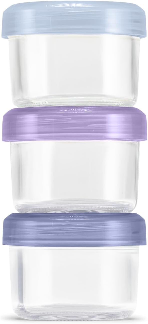 Ello Color Lock Glass Meal Prep Sets Leak-Proof Glass Food Storage Containers with Airtight BPA-Free Plastic Lids, Dishwasher, Microwave, and Freezer Safe