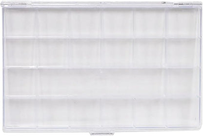 Everything Mary 21-Compartment Bead Storage Box – Clear Organizer for Diamond Painting, Jewelry, Craft Beads & Tools – Durable Plastic Case for Diamond Art, Small Items & DIY Projects