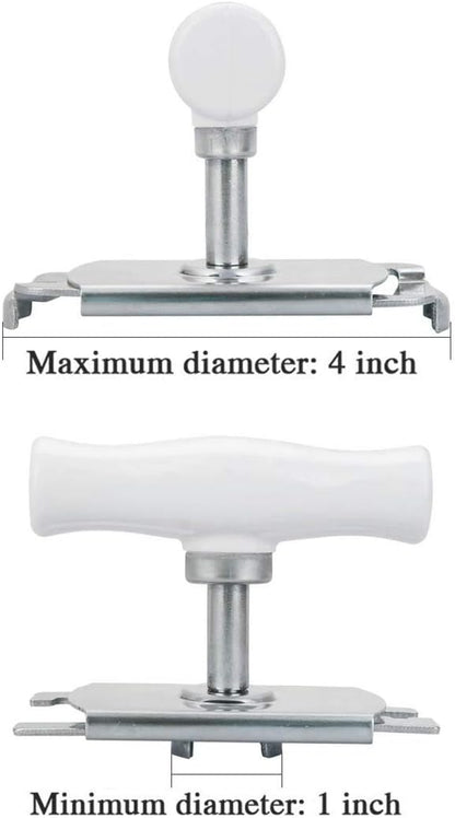 Jar Opener Multifunction Adjustable for 1-4 inches Bottle Can, Stainless Steel Lids Off Jar Opener. Fit Seniors, Arthritis, Women, Chilren, Weak Hands