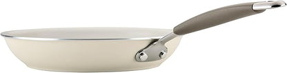 Rachael Ray Cucina Ceramic Cookware Set - 13 Pieces - Ceramic Pots and Pans Set w/Nonstick Frying Pans, Saute Pan, Saucepans, Stockpot, Lids, Pan Protectors - Almond