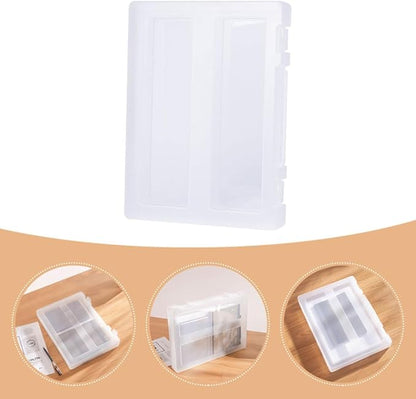 Hemoton Portable Multi-function Document Organizer Box with Buckle Lock Transparent Household File Case for Office and Home Storage Project File Holder for Papers and Magazines