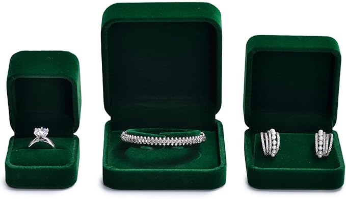 Green Small Bracelet Box Velvet Jewelry Gift Box for Bangle Bracelet Jewelry Bangle Gift Box