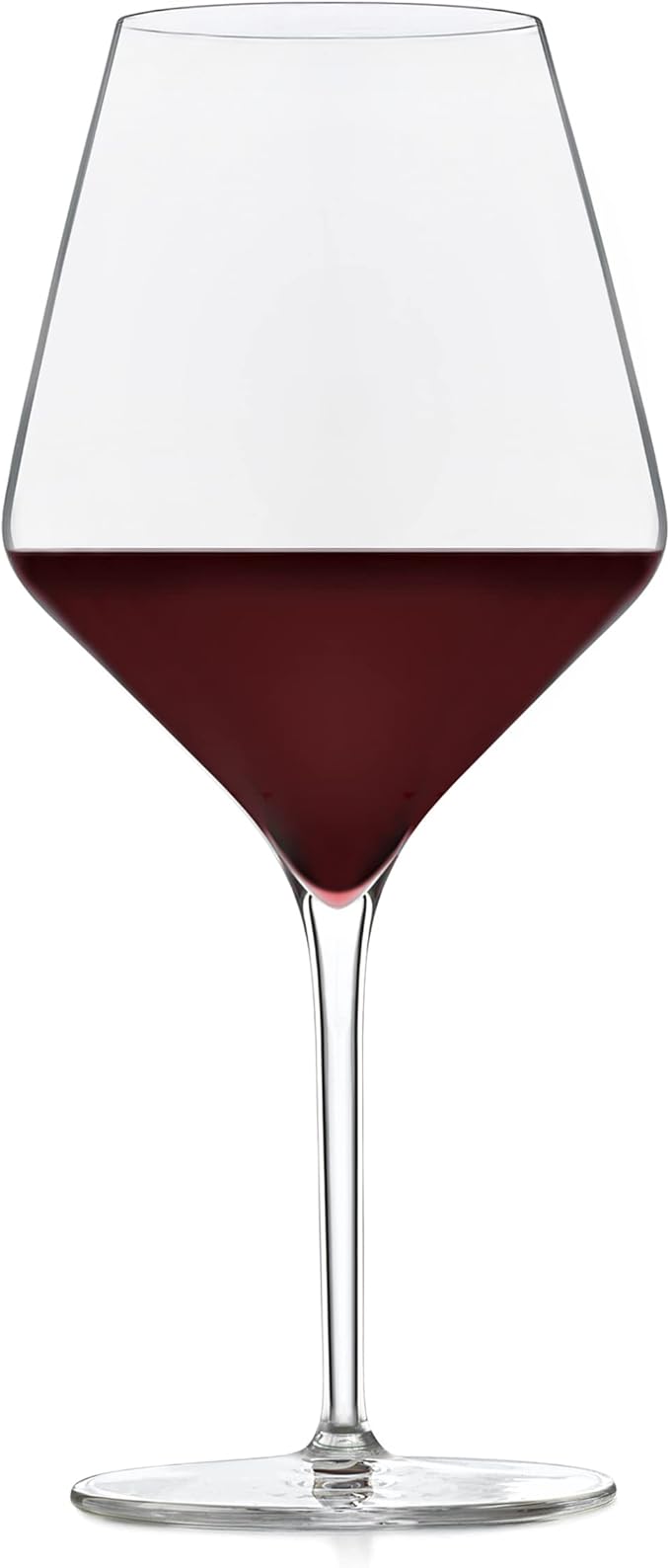 Libbey Signature Greenwich Wine Glass Gift Set, 24 Oz Angular Red Wine Glasses Set of 4 with Pulled Stem, Stemware Glasses for Cocktails, and More
