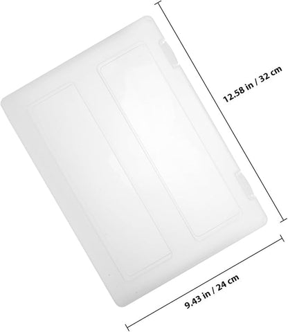 PRETYZOOM 4pcs A4 Document Storage Boxes, Portable Frosted Plastic File Organizer Cases for 8.5" X 11" Paper, Birth Certificate Protector, Office and Home File Holder