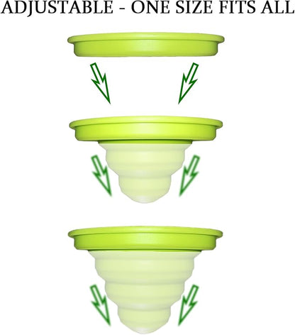 Mug Stacker Kitchen Cabinet Shelf Organizer for Cupboard and Pantry Organization - Expandable and Stackable Storage Solution for Tea Cups and Coffee Mugs - Save Space and Stay Organized (3Pcs Green)