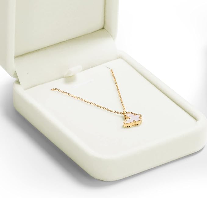 Oirlv Velvet Pendant Storage Box White Jewelry Packaging Gift Box Showcase