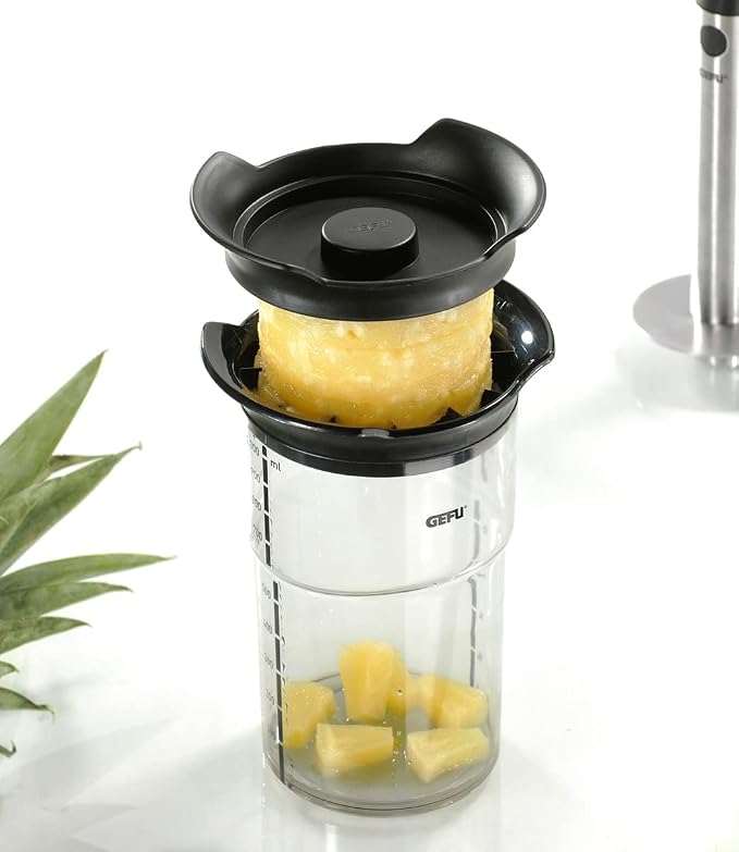 Gefu 13550 Pineapple Slicer, Silver & Black