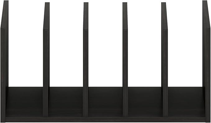 Furinno Hermite Desk Organizers and Accessories with File Holder, Office Organization, Desk Top Book Shelf, for Office Supplies, Black Espresso
