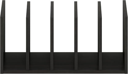 Furinno Hermite Desk Organizers and Accessories with File Holder, Office Organization, Desk Top Book Shelf, for Office Supplies, Black Espresso