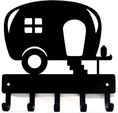 Camper Key Rack Holder for Wall - Small 6 inch - Made in USA; Camper Accessories