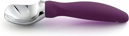 Spring Chef Ice Cream Scoop with Soft Grip Handle, Professional Heavy Duty Sturdy Scooper, Premium Kitchen Tool for Cookie Dough, Gelato, Sorbet, Purple