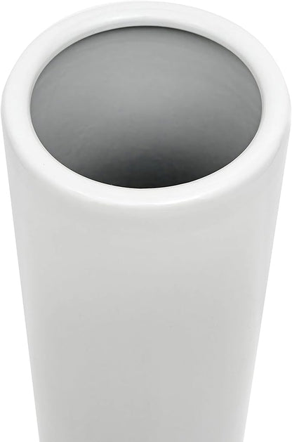 Red Lantern 24" Antique White Porcelain Umbrella Stand