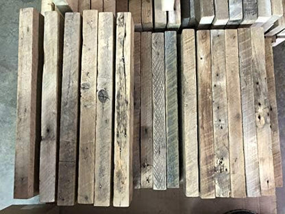 Urban Legacy Accent Shelves | Reclaimed Barn Plank | Set of 2 with Full Brackets (Natural 48"x 7"x 2")