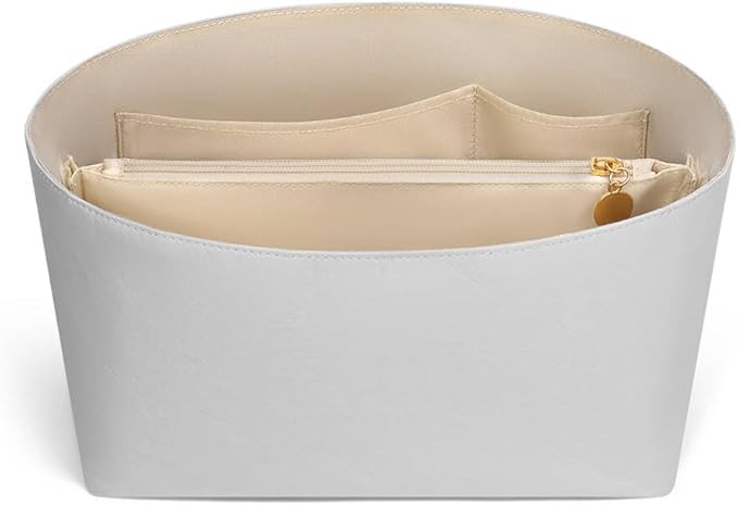 ZTUJO Purse Organizer Insert For Handbags For Le Pliage, Ultra-light Waterproof DupontPaper Upgraded Purse Organizer Insert (White, Small)