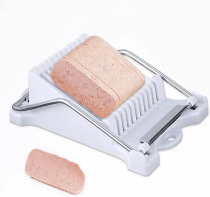 Luncheon Meat Slicer,Egg Cutter,Multi-Purpose Kitchen Tool for Bananas, Avocados, Soft Fruits,Vegetables Dishwasher Safe, Rust-Resistant Food Prep Accessories (Only Suits Soft Cheese,No Bony Foods)