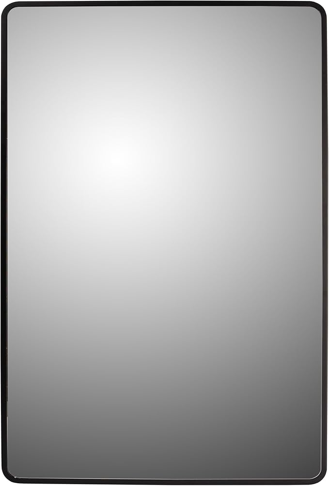 Ketcham 16" W x 22" H Round Corner Midnight Series, Surface Mounted Medicine Cabinet