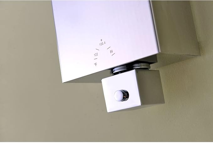 ANZZI Shower Head Panel 53", Tower System, Polished Chrome Stainless Steel Metal 3 Turbo Jetted & Multi Functional, High Pressure Jet + Rainfall + Handheld Wand Combo, Wall Mount (SP-AZ015)