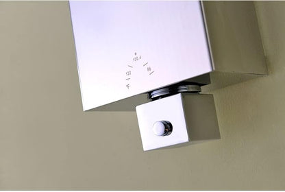 ANZZI Shower Head Panel 53", Tower System, Polished Chrome Stainless Steel Metal 3 Turbo Jetted & Multi Functional, High Pressure Jet + Rainfall + Handheld Wand Combo, Wall Mount (SP-AZ015)
