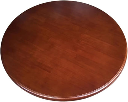 Large Lazy Susan Turntable, Wooden Round Tray Rotating for Dining Table Top Centerpiece Silent Smooth SpinBy Hand Kitchen Turntable Organizer, Easy to Clean (Brown, 23.6 in)