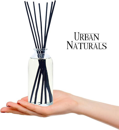 Urban Naturals Honeysuckle & Jasmine Reed Diffuser Oil Scented Sticks Set– Hyacinth, Cassis, Neroli & Geranium | Long Lasting Air Freshener for the Bedroom, Bathroom or Office | Made in the USA