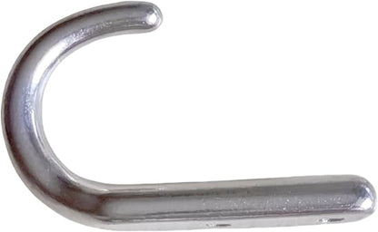 Heavy Duty Stainless Steel 316 Wall Hook, Marine Grade Wall Hanging Key Clothing Single Coupler, Garage Hook Storage Utility Hooks (Type J-6pcs)