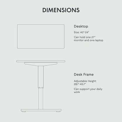 FLEXISPOT EN1 One-Piece Standing Desk with 1-Inch Thick Seamless Desktop, 48"x24" Electric Height Adjustable Desk for Home Office, Multi-Monitor Setups & Easy Assembly, Mahogany