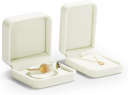 Oirlv Velvet Bracelet Gift Boxes White Bangle Display Jewelry Box