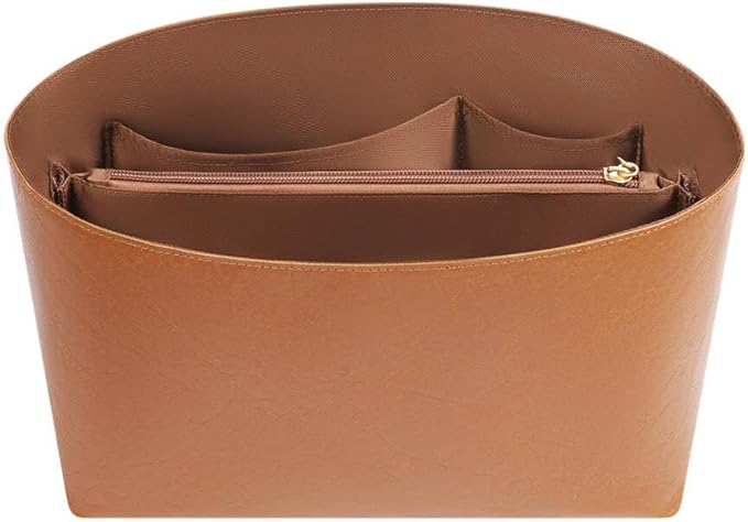 ZTUJO Purse Organizer Insert For Handbags For Le Pliage, Ultra-light Waterproof DupontPaper Upgraded Purse Organizer Insert (Brown, Small)