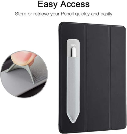 ESR Pencil Holder Compatible with Pencil (2nd/1st Generation) & Pencil (USB-C), Elastic Pocket, Stylus Pens Protected and Safe, Pouch Adhesive Sleeve Attached to Case for Stylus Pens, Silver Grey