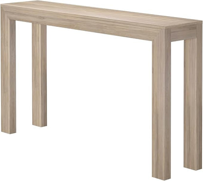 Plank+Beam Modern Solid Wood Console Table, 56 Inch, Sofa Table, Narrow Entryway Table for Hallway, Behind The Couch, Living Room, Foyer, Easy Assembly, Blonde