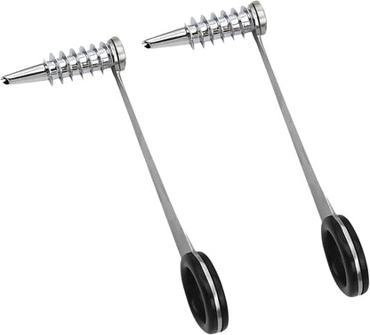 Stainless Steel Egg Spiral Slicer for Boiled Eggs, Potato, Tomato, Vegetables, Cucumbers and Carrots (2PCS)