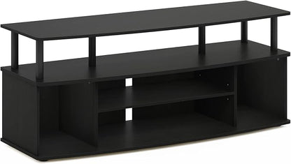 Furinno Jaya Large Entertainment Center Hold up to 55-in TV, Inches, Blackwood