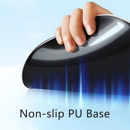 Ergonomic Mouse Pad with Wrist Rest, Gel Wrist Support Mousepad, Pain Relief Laptop Computer Mouse Pad, Non-Slip Mouse Pads for Office & Home (Black, 9.5 x 8.3 in)