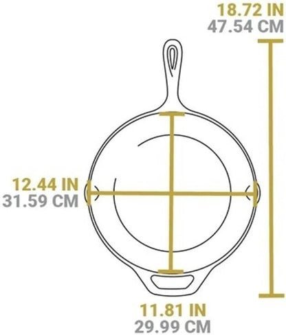 Lodge Chef Collection 3pc Set (8”, 10", & 12" Skillet)
