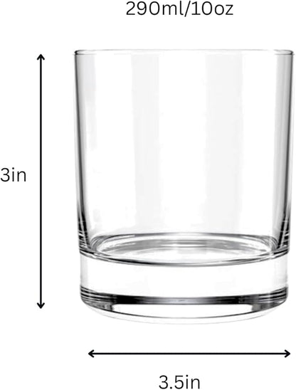 LEMONSODA Premium Highball 12oz/15oz Glass Sets - Elegant Tom Collins Glasses - Tall Water Drinking Glasses - Bar Glassware for Mojito, Whiskey, Cocktail (10oz, Set of 6)