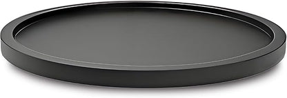 12" Black Bamboo Lazy Susan Organizer Kitchen Turntable for Cabinet Pantry Table Organization