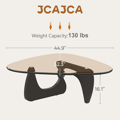 Coffee Table for Living Room Mid Century Modern Center Small Table, Black Brown(45 Inch)