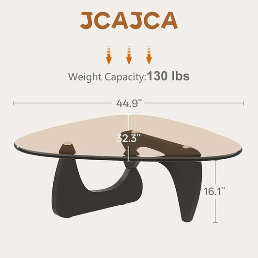 Coffee Table for Living Room Mid Century Modern Center Small Table, Black Brown(45 Inch)