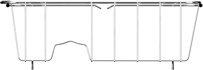 NiuYichee Stainless Steel Dish Drying Rack(14.2"L x 9.5"W x 4.1"H), Expandable Fruit & Vegetable Drain Rack over Sink, Dish Drainer Rack in Sink, with Stainless Steel Utensil Holder & 16" Silicone Mat