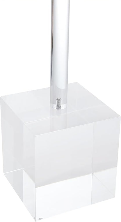 Clear Acrylic End Table,Side Table,Clear,for Livingroom,13.5 x 13.5 inch, 23 inch High