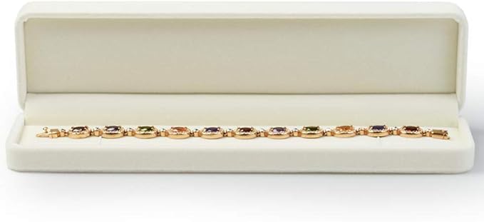 Oirlv Velvet Jewelry Storage Box Bracelet/Necklace/Long chain Gift Box Showcase Display Organizer
