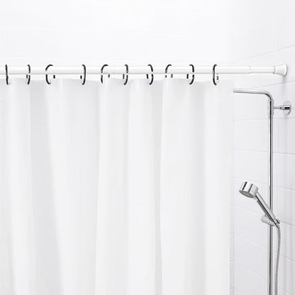 AIZESI Spring Tension Rods Adjustable Tension Curtain Rod Small Tension Rod No Drilling Expandable Spring Loaded Curtain Tension Rod?White,45" to 77"-2Pcs)