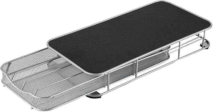 Restaurantware Restpresso 14.8 x 7.3 x 2.4 Inch Coffee Capsule Drawer 1 Heavy-Duty Pod Drawer - Holds 40 Nespresso Capsules Grip Top Iron Espresso Pod Organizer Mesh Tray Pods Not Included