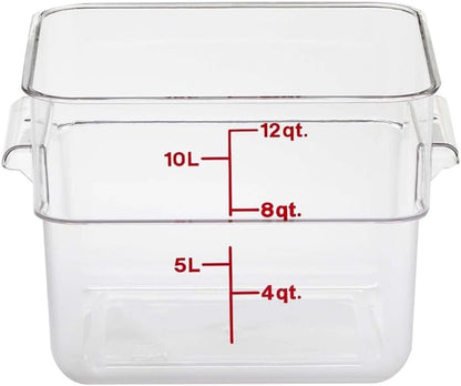 Cambro 12SFSCW135 Camwear Polycarbonate Square Food Storage container, 12 Quart